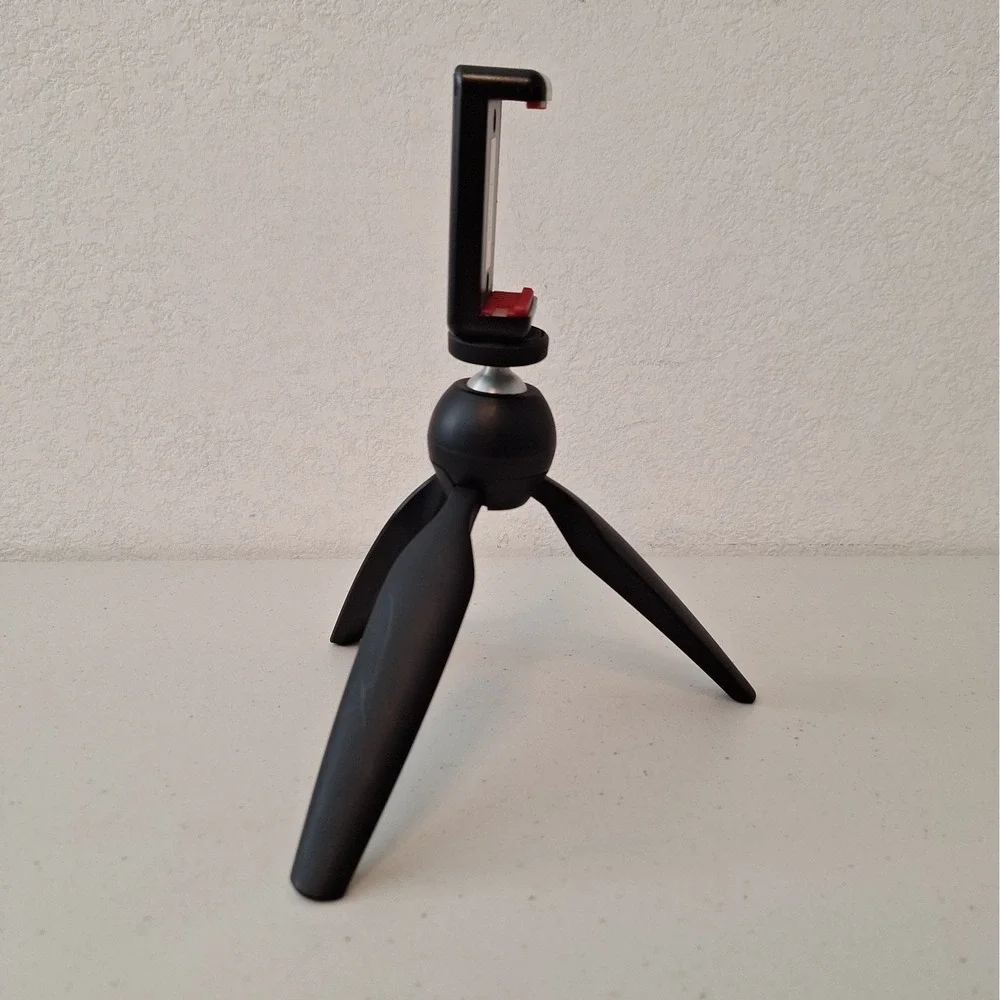 Manfrotto MTPIXI-B Compact Mini Table Tripod With Ball Head & Phone Holder ITALY